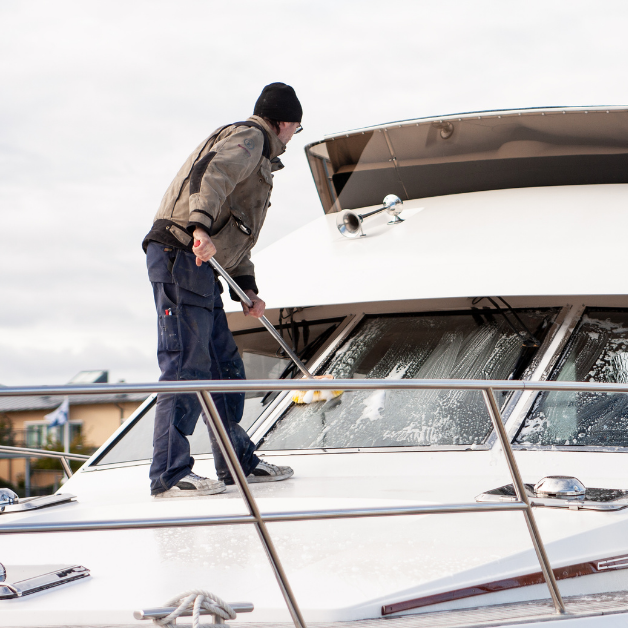 Everything about cleaning on board: what and how to clean the deck and interior, which areas need upkeep during the voyage, and whose responsibility is the final cleaning?