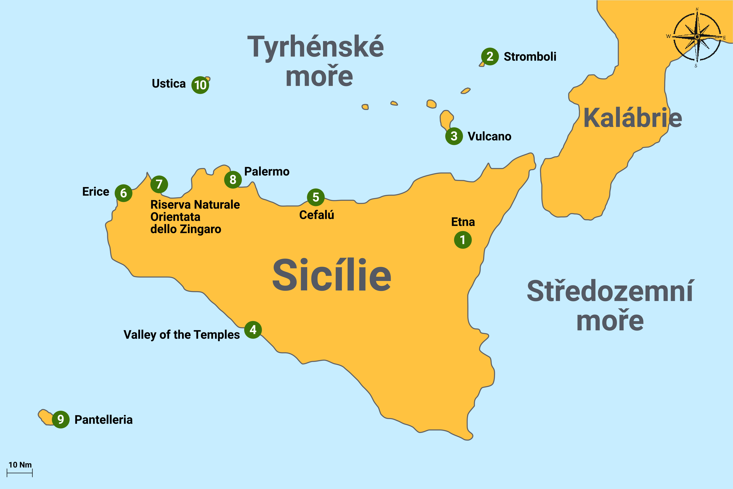 Vene- ja huvivenevuokraus Liparisaaret ja Sisilia