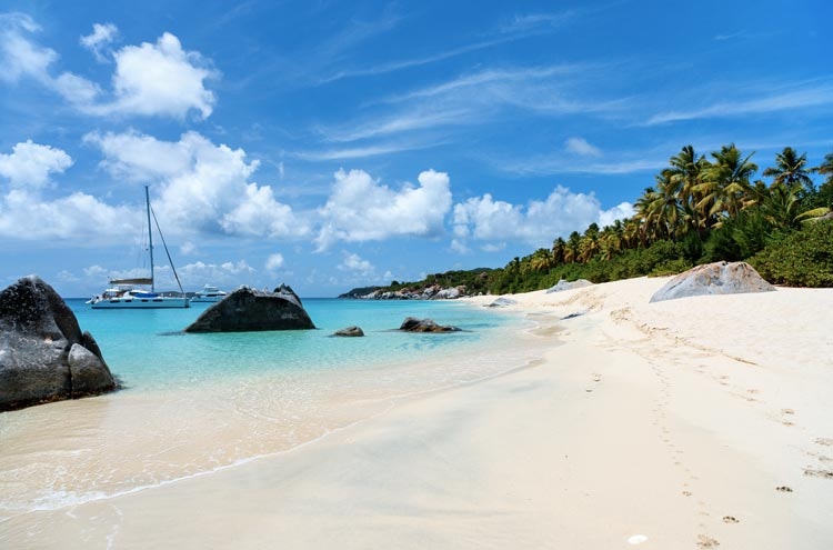 British Virgin Islands BVI and its white beaches