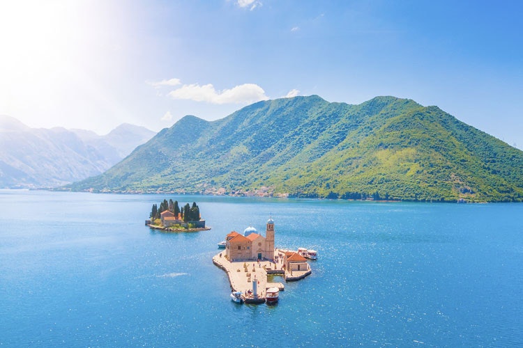 In front of Perast there are ancient monasteries on two islands