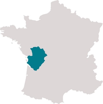 Map of Charente