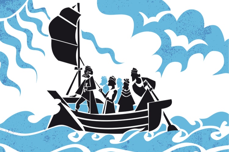 Odysseus ist der bekannteste mythische Seefahrer 