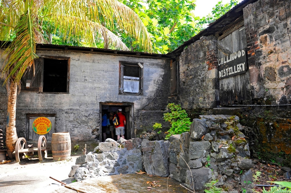 Destilérka na ostrově Tortola