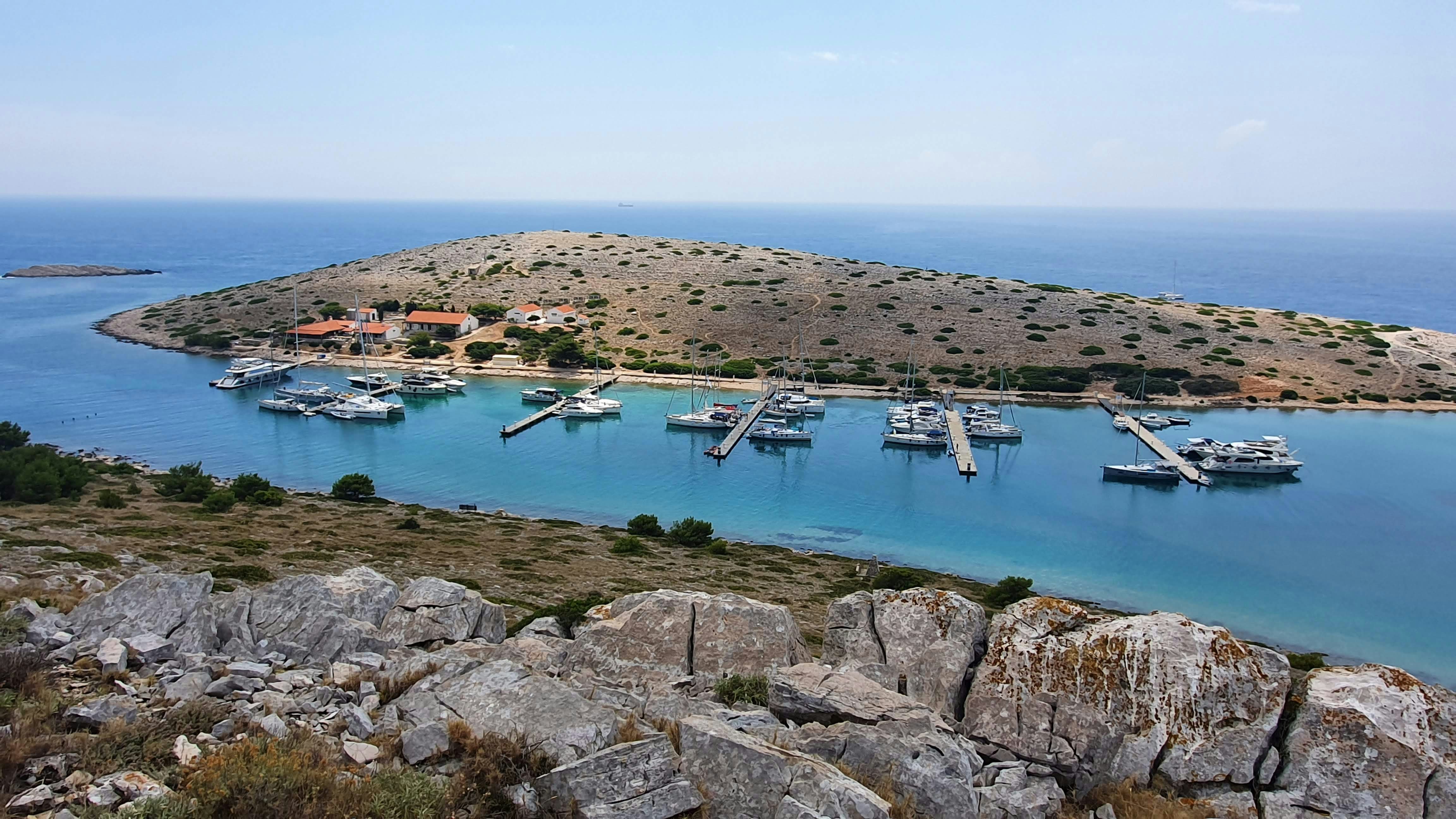 The ACI Marina Piškera is not only beautiful and quiet, but you also get a free ticket to Kornati National Park.