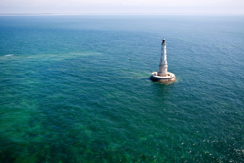 Cordouan Lighthouse in the Atlantic Ocean.