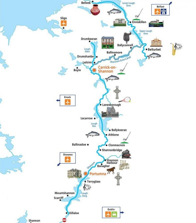 Šanono upės navigacijos sritis, Portumnos sritis, Airija