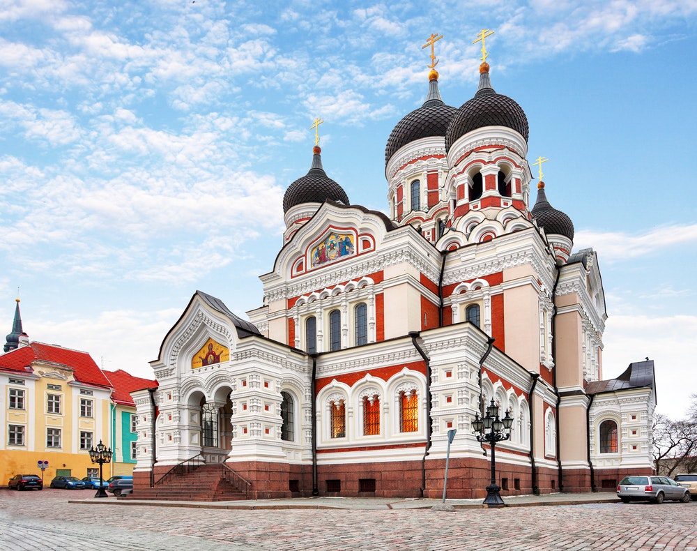 Alexander Nevsky Cathedral in the old town of Tallinn