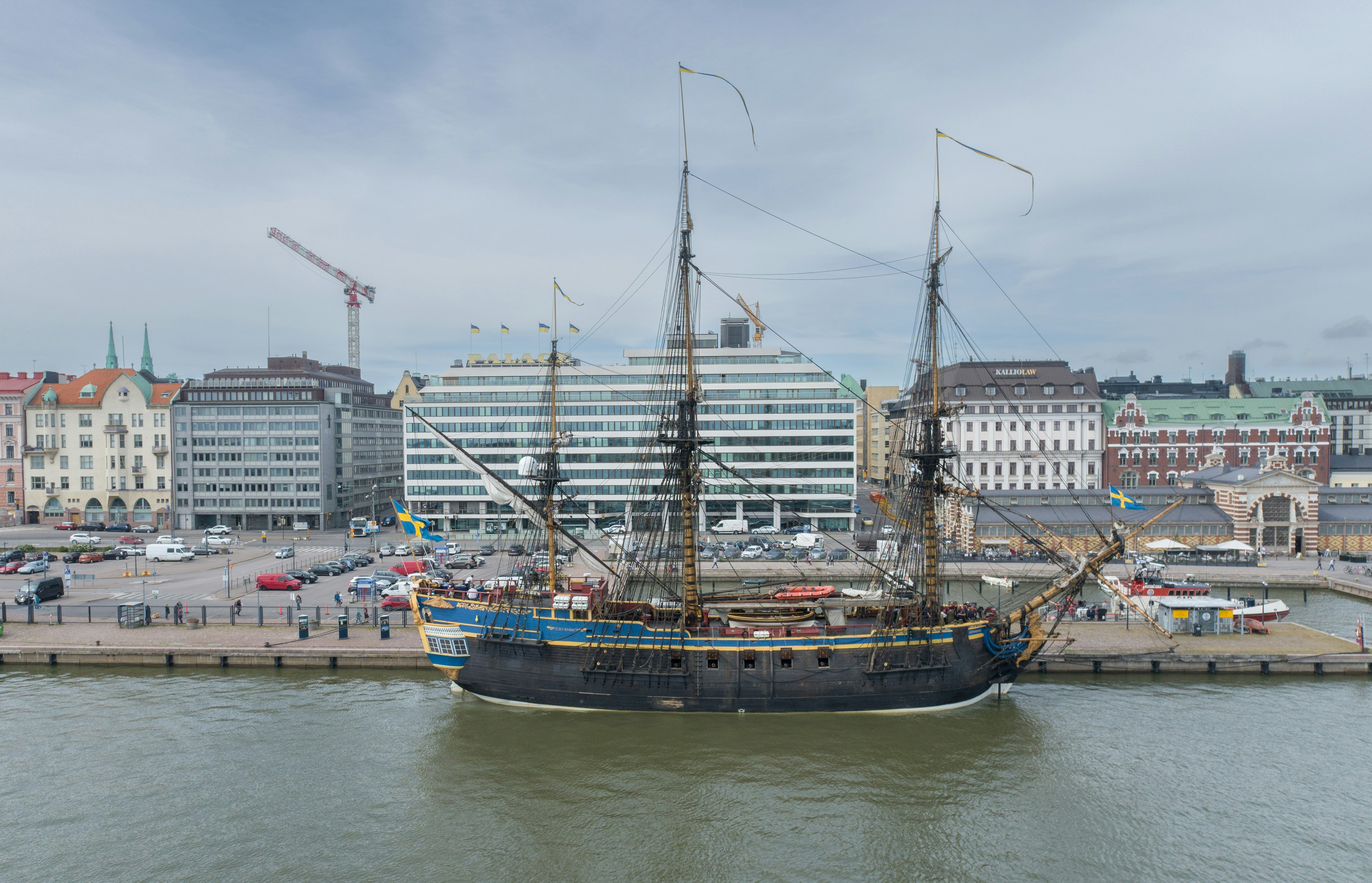 Loď Gotheborg kotvící v Helsinkách. Zdroj: Shutterstock