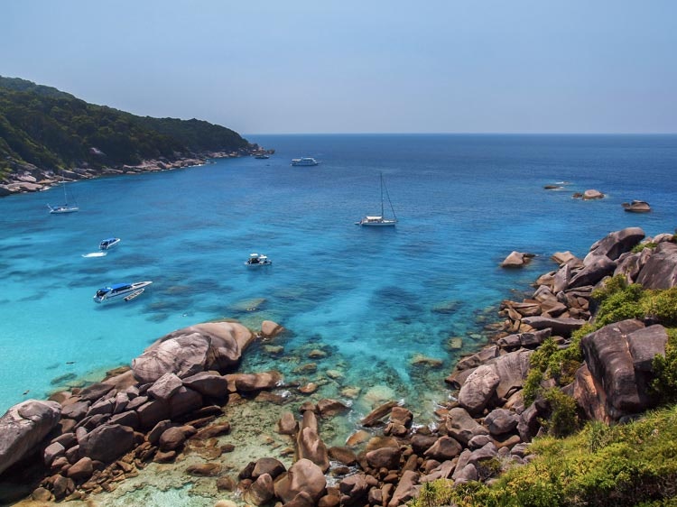 The Similan Islands are a much sought-after diving destination