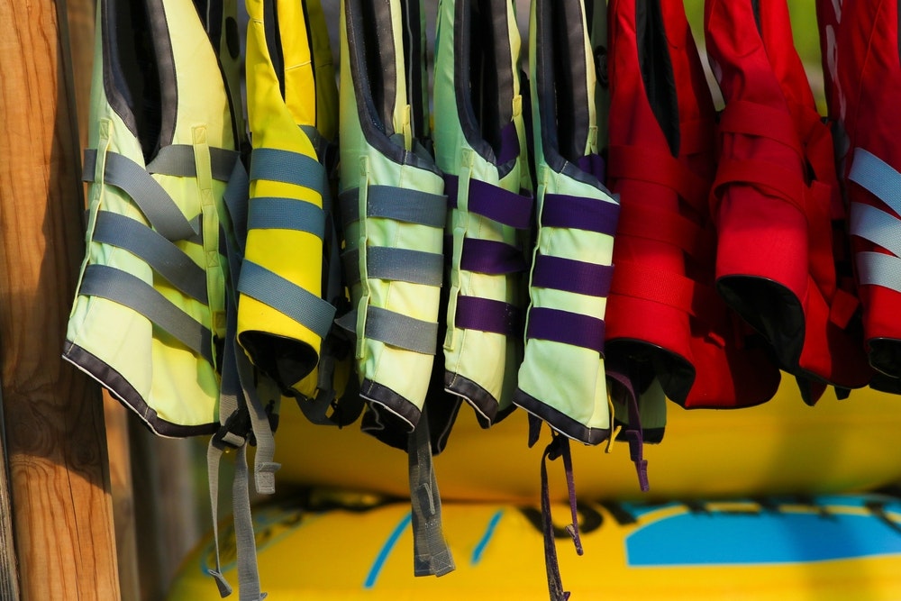 Life jackets of various kinds.
