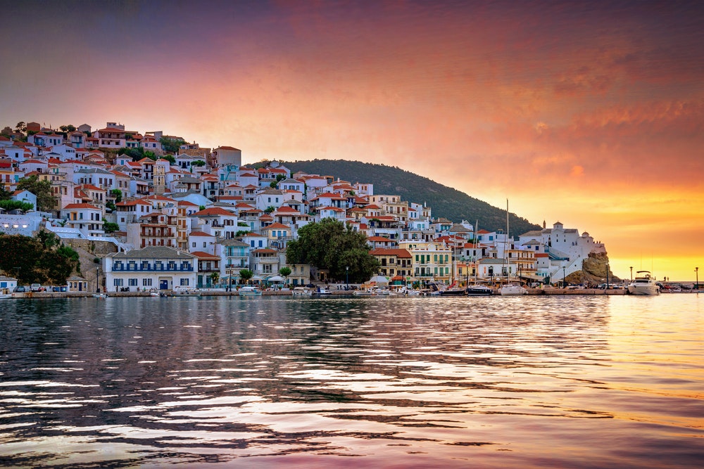 The charming island of Skopelos.
