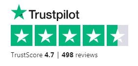 Trustpilot 4.7 iš 5