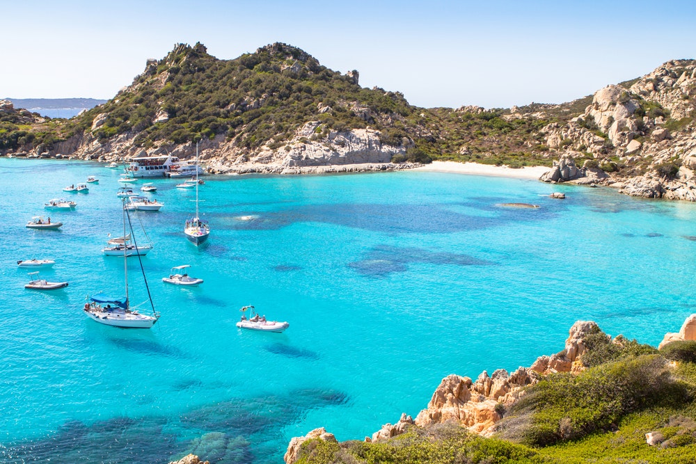 Cala Corsara, Maddalena archipelago on the island of Sardinia, Italy.