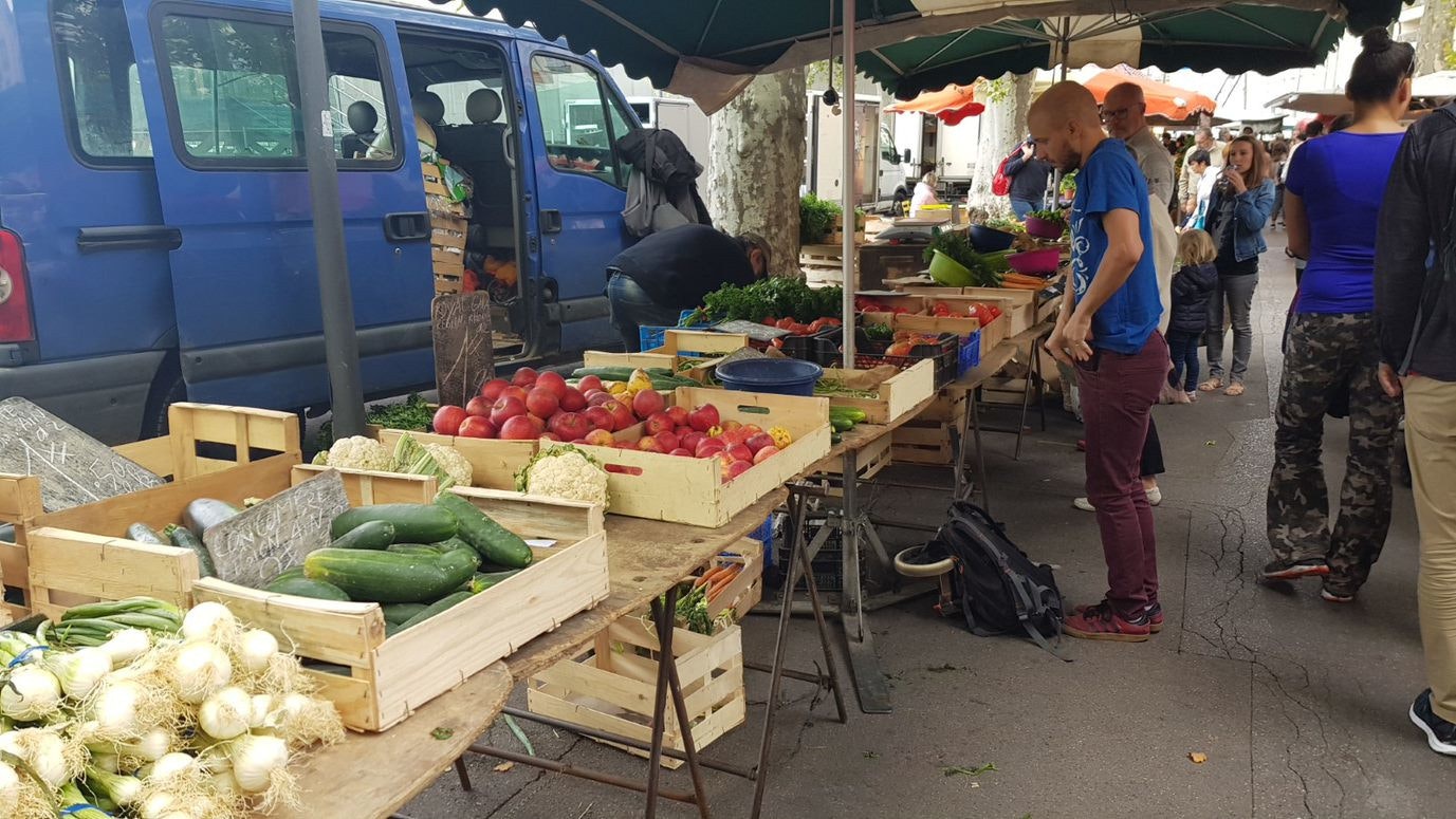 Sebze pazarı.