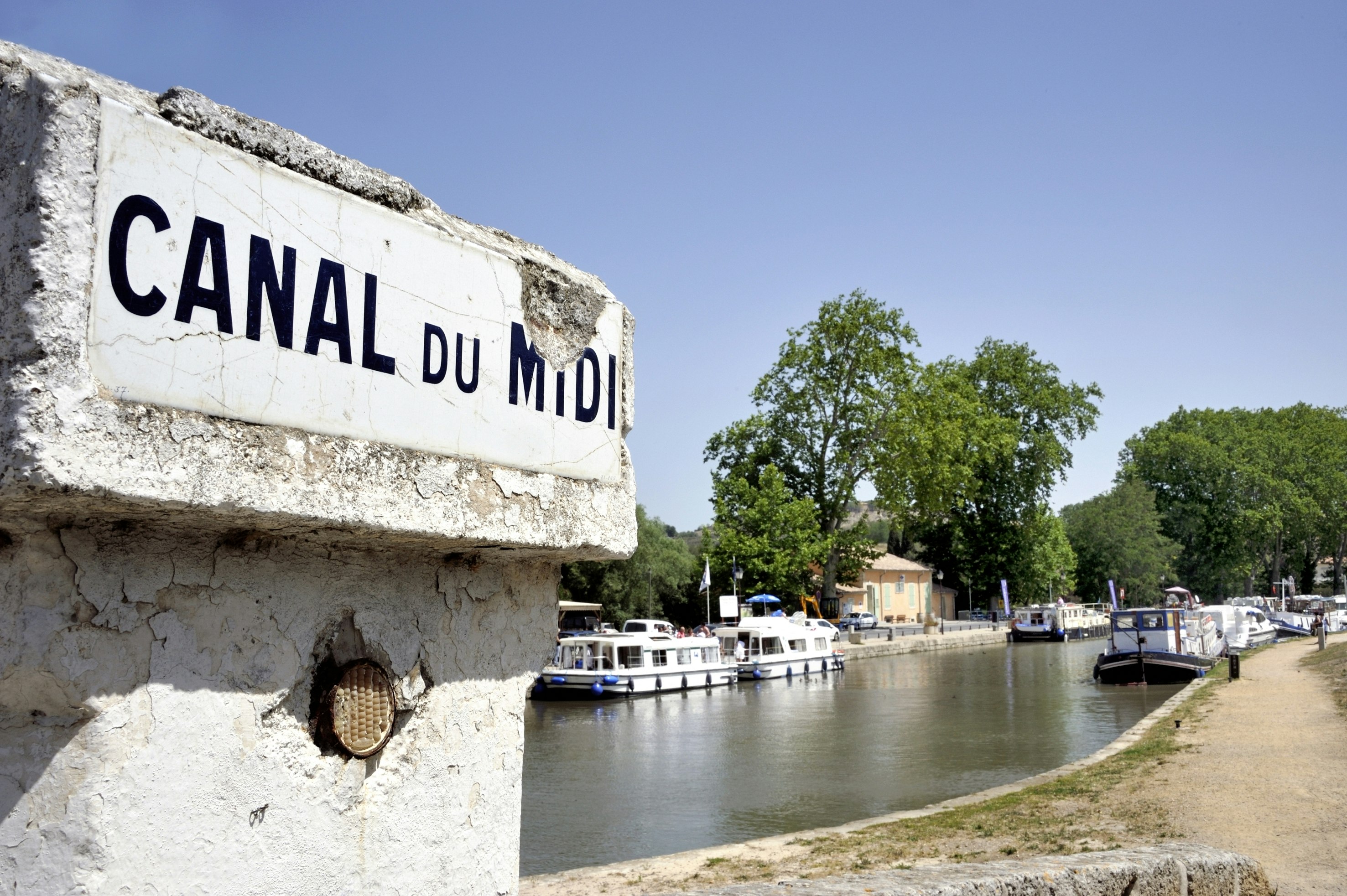 Canal du Midi i Frankrike er beskyttet av UNESCO
