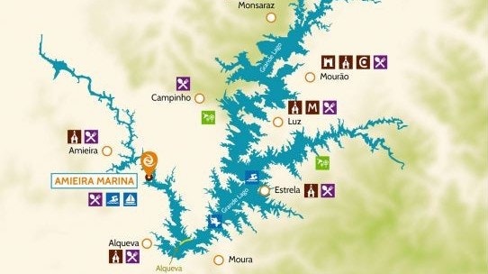 Grande Lago seyir alanı, harita