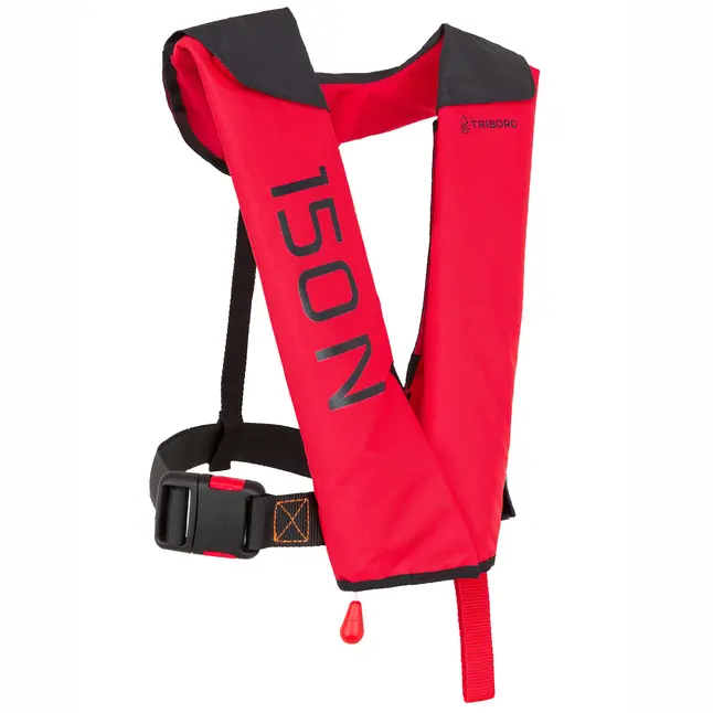 Life jacket with a buoyancy of 150 N for sailing along the coast and on the high seas.