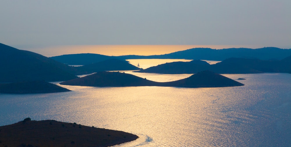 Kornati archipelago, view into the distance.