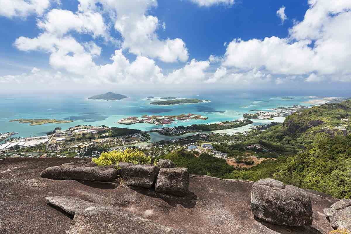Seychelles - View from Copolia Mountain south of Mahe