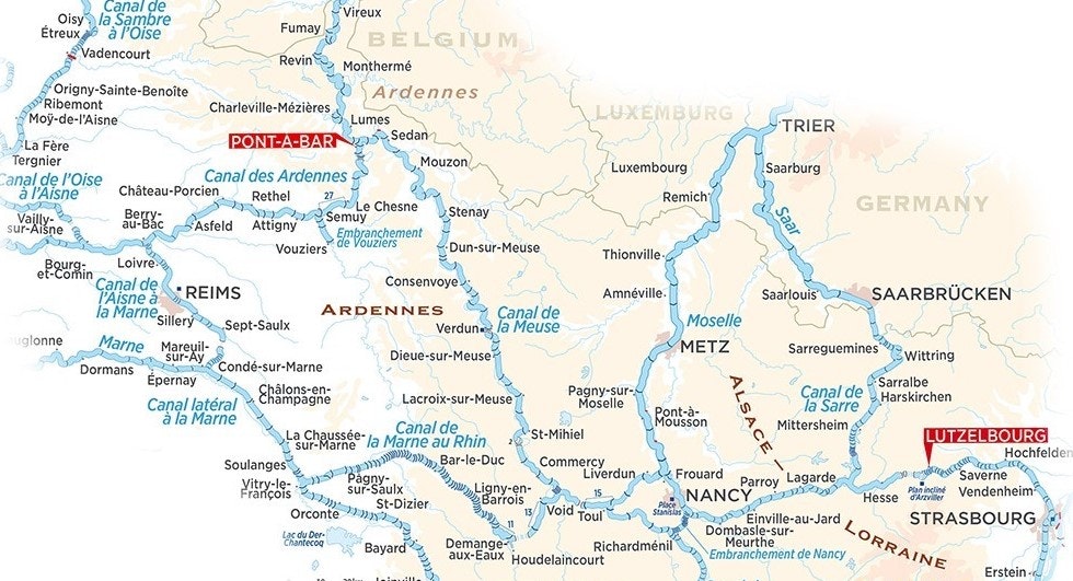 Harskirchen, Alsasko, Francie, mapa plavební oblasti
