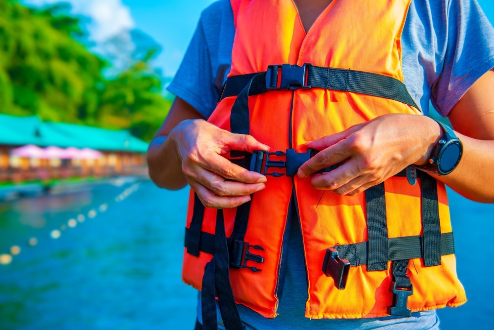 Adequate and checked safety equipment, including life jackets, flares, first aid kit and fire extinguisher, must always be carried on board. 