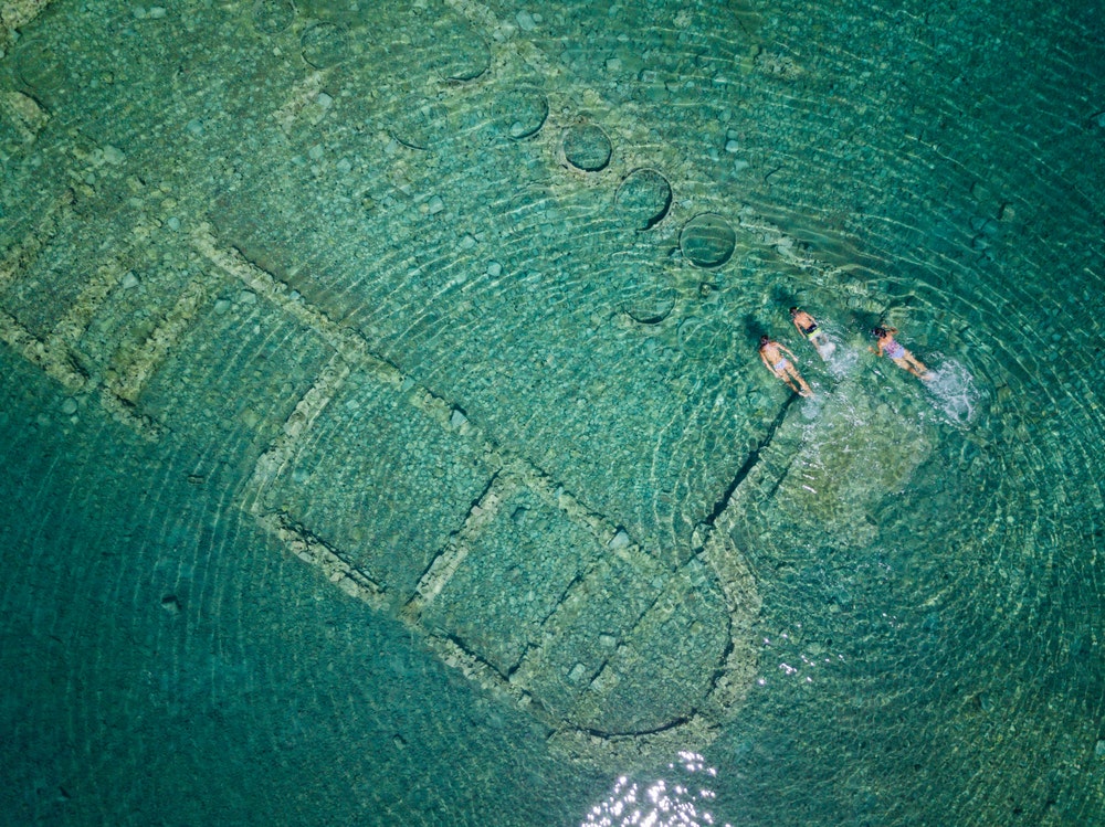 Uncovering sunken cities: snorkelling Mediterranean's ancient underwater ruins