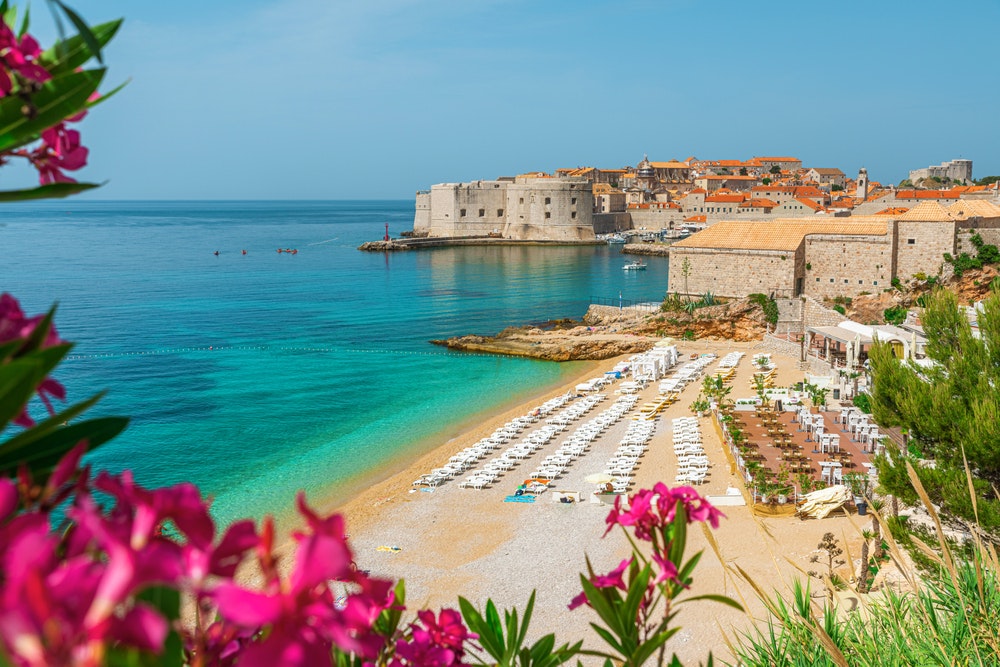 Banje beach in Dubrovnik