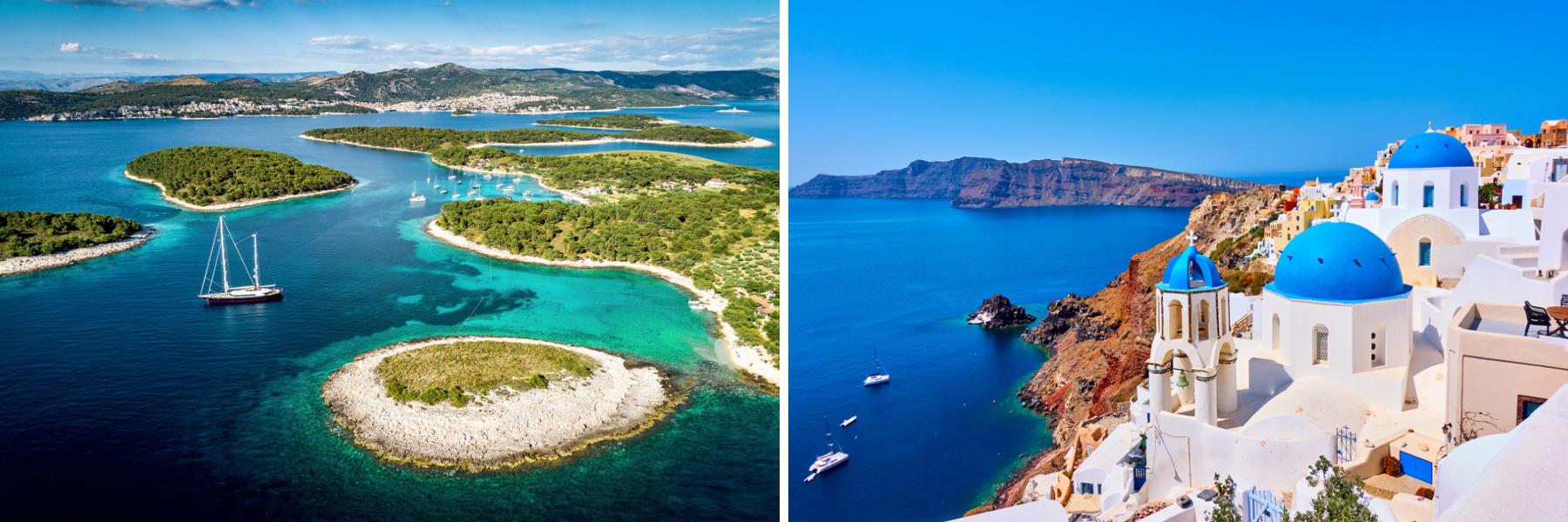 Kroatia og Hellas er øyland.