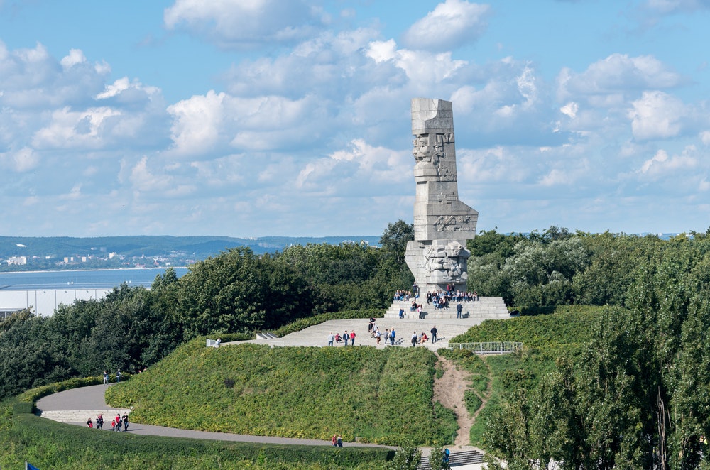 Westerplatte paminklas Gdanske, Lenkijoje