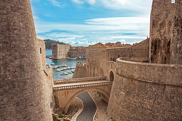 Port in Dubrovnik Old Town