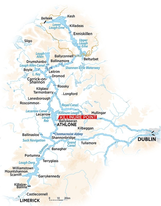 River Shannon navigasjonsområde, Athlone-området, Irland
