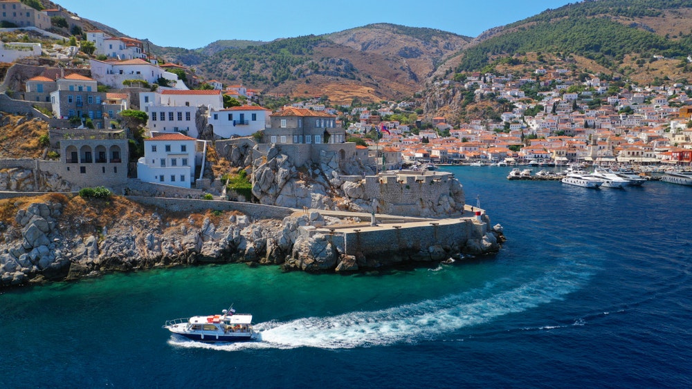 View of the Hydra Island.