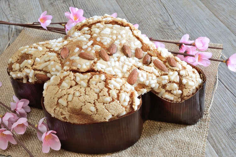 In Italy you can taste the traditional Easter sweet Colomba