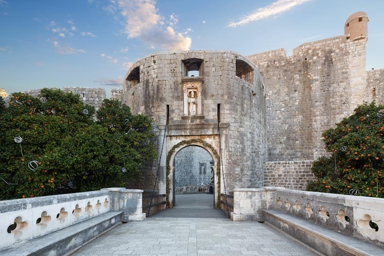 Pila's Gate in Dubrovnik