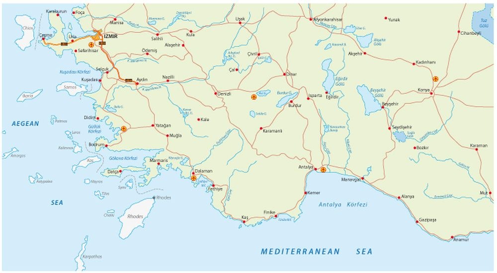 Mapa Turecka