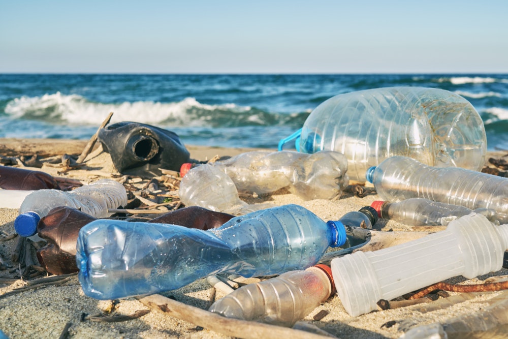 Plastics pose the greatest danger. They enter the oceans from land. 