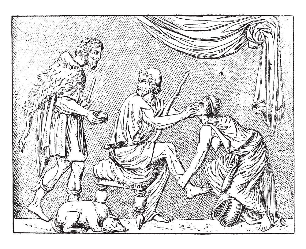 Klassische Illustration von Odysseus.